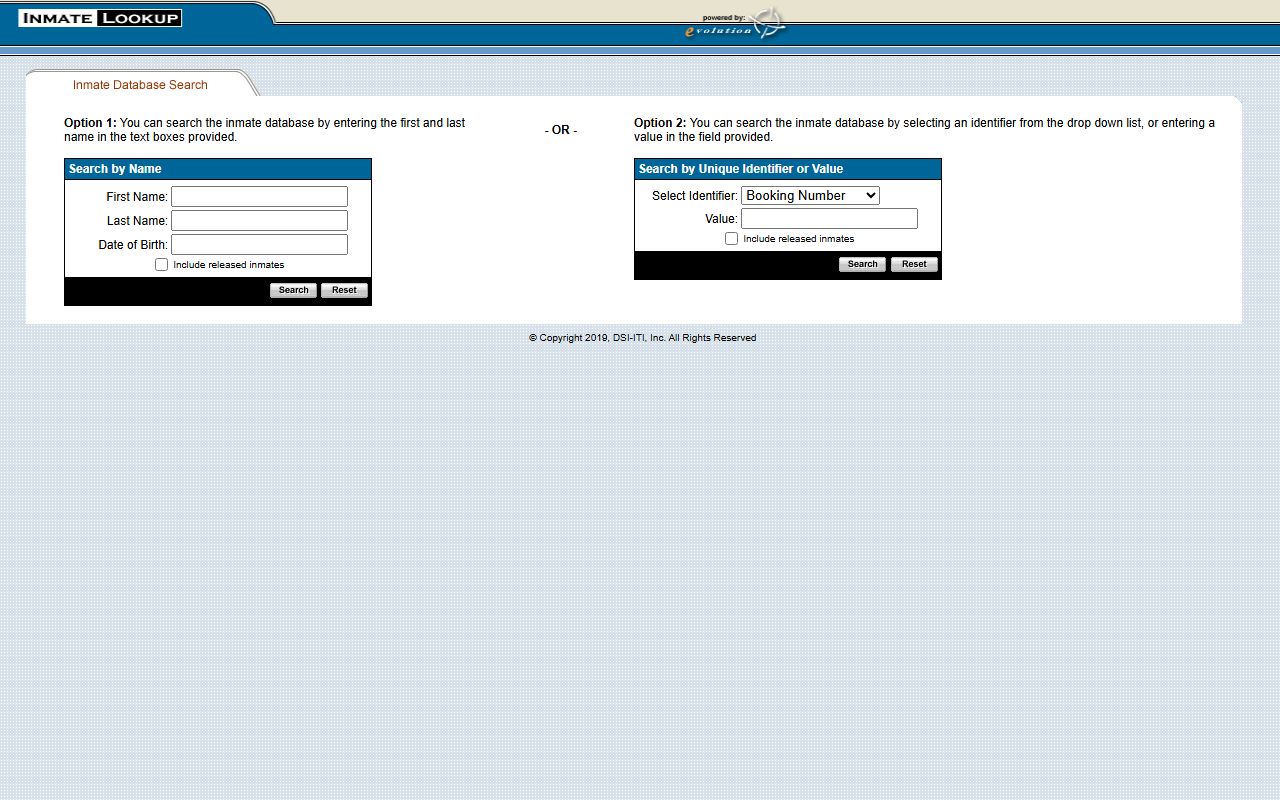 Virginia Beach Correctional Center inmate lookup search form